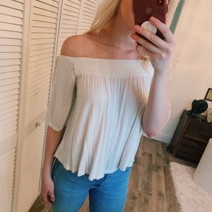 White off the shoulder blouse